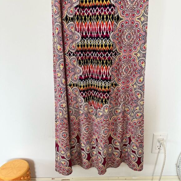 London Times Multicoloured Medallion Pattern Sleeveless Maxi Dress - Picture 13 of 13